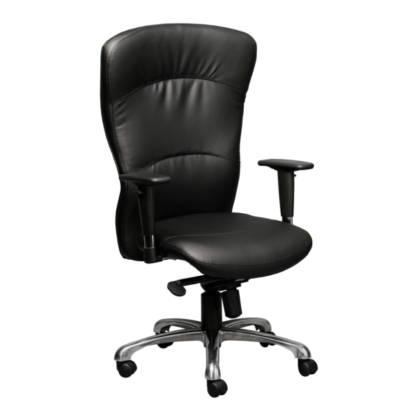 Image of Everyday Executive High back chair with Chrome Base - right view