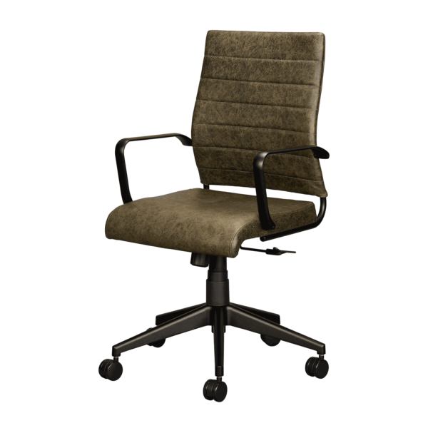 Image of Class-Black frame Medium Back chair - left side view